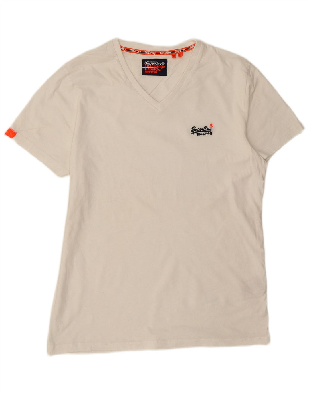 Camiseta masculina Superdry Top XL algodão branco
