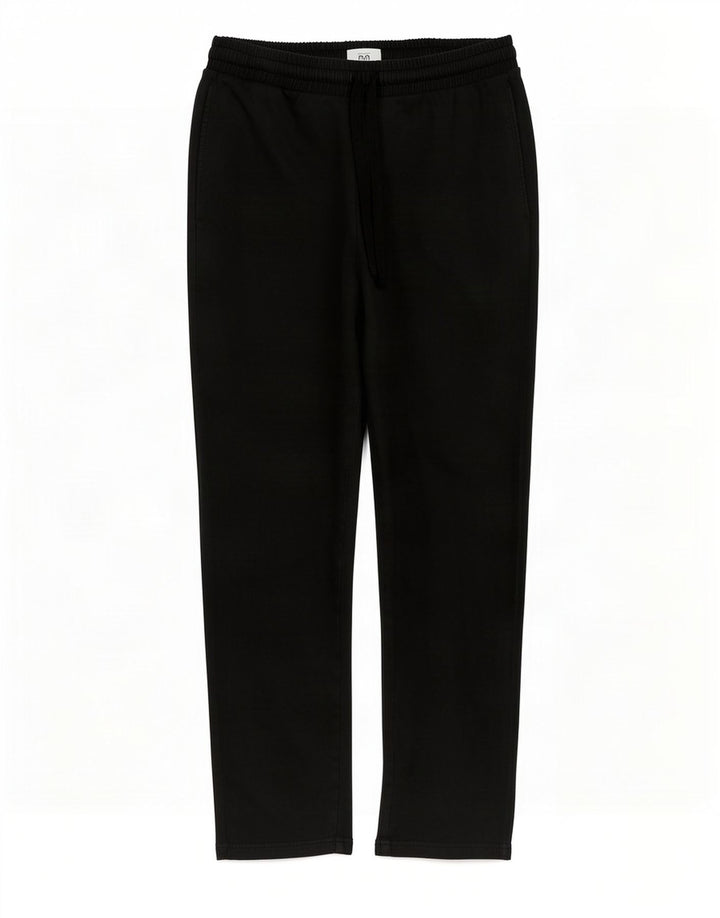 Calça de treino masculina Marks & Spencer de ajuste regular, algodão preto médio