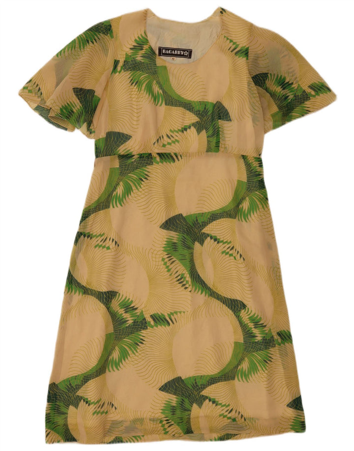 Vestido feminino bagarry evasê IT 44 médio bege floral