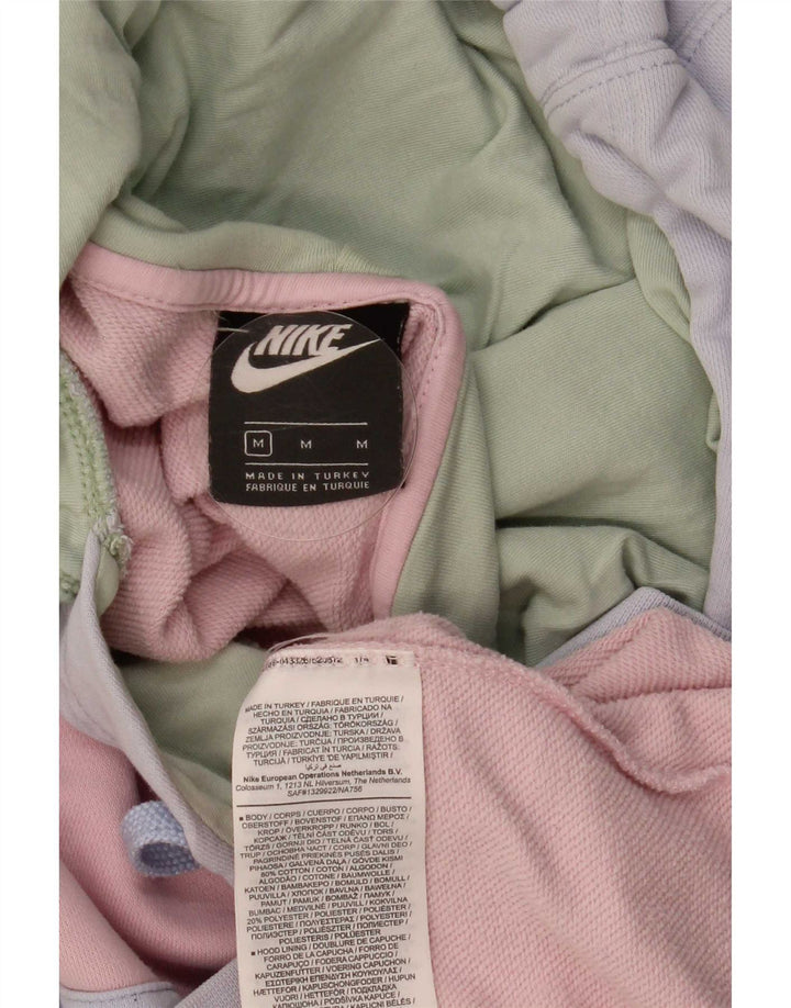 Nike Womens Oversized Hoodie Jumper UK 14 Médio Multicolorido Colourblock