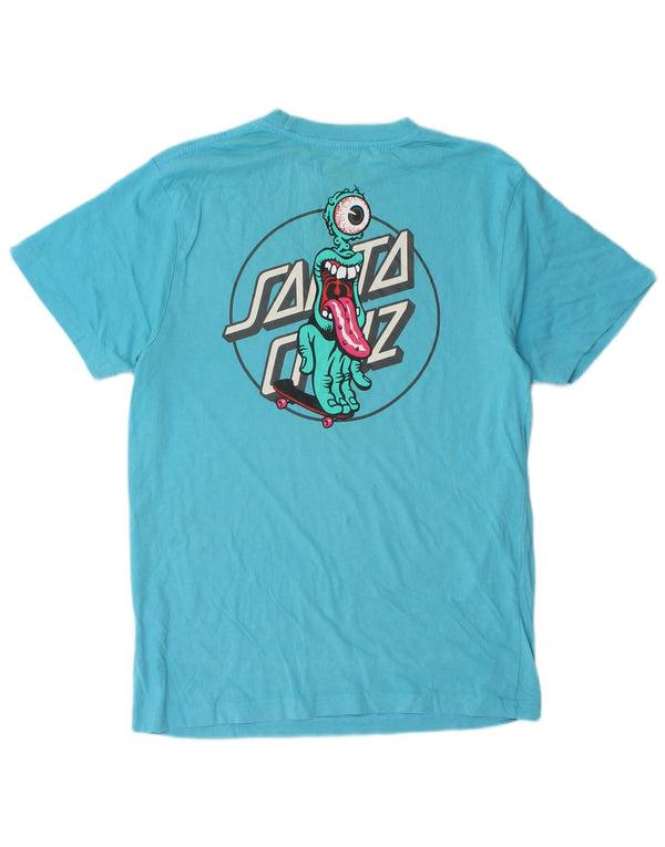 Top Santa Cruz Meninos Gráfico 13-14 Anos Azul Algodão