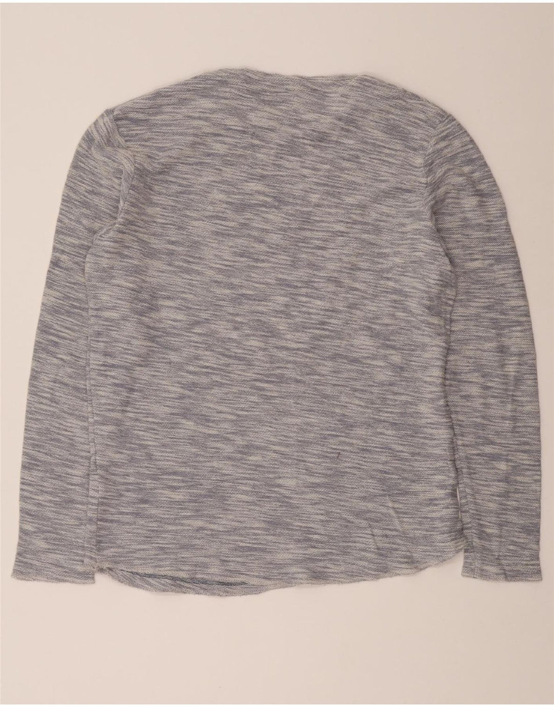 JACK & JONES Mens Top Long Sleeve Medium Blue Pinstripe Cotton Vintage Jack & Jones and Second-Hand Jack & Jones from Messina Hembry 