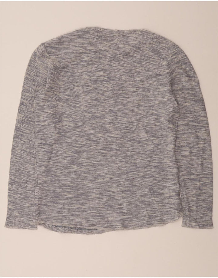 JACK & JONES Mens Top Long Sleeve Medium Blue Pinstripe Cotton Vintage Jack & Jones and Second-Hand Jack & Jones from Messina Hembry 