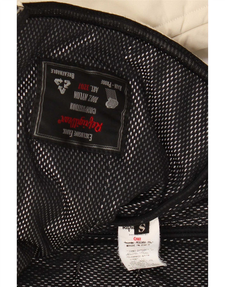 Jaqueta de chuva feminina Refrigiwear UK 10 pequena bege nylon