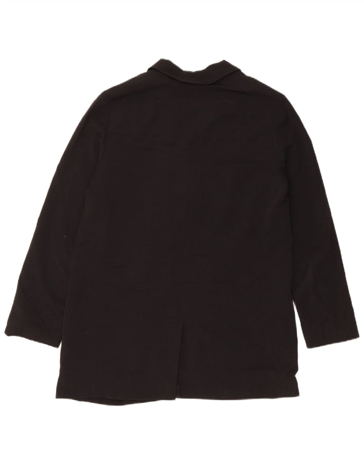 Jaqueta blazer aberta feminina ALL SAINTS Reino Unido 10 poliéster preto pequeno