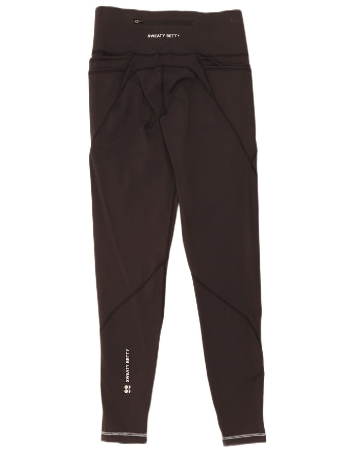 Leggings femininas Sweaty Betty UK 12 poliamida preta média