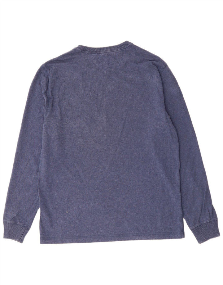 TOMMY HILFIGER Masculino New York Graphic Top manga comprida médio azul marinho