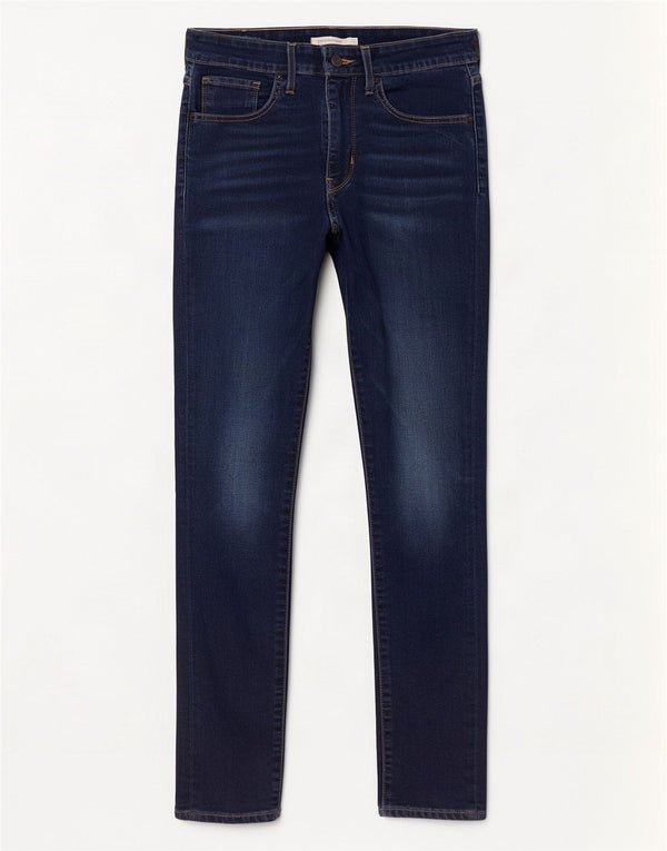 Calça jeans feminina Levi's 721 High Rise Skinny W27 L28 azul marinho algodão