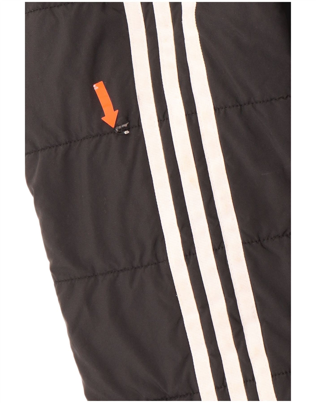Jaqueta acolchoada com capuz para meninos ADIDAS 7-8 anos preto poliéster