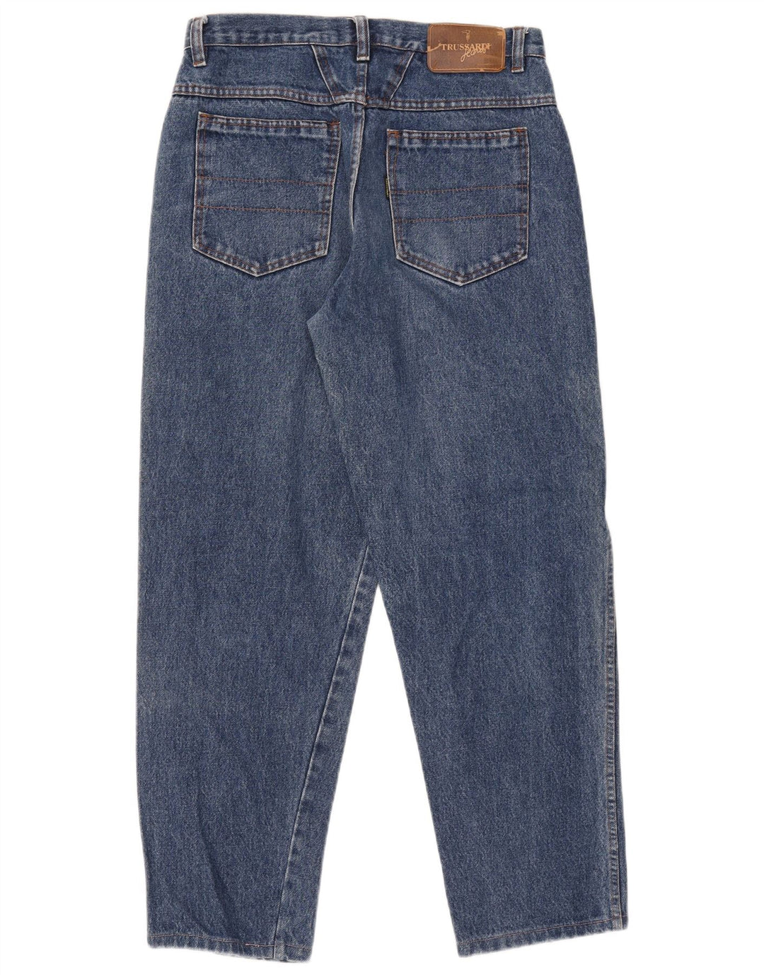 Jeans cônicos femininos Trussardi W30 L29 azul