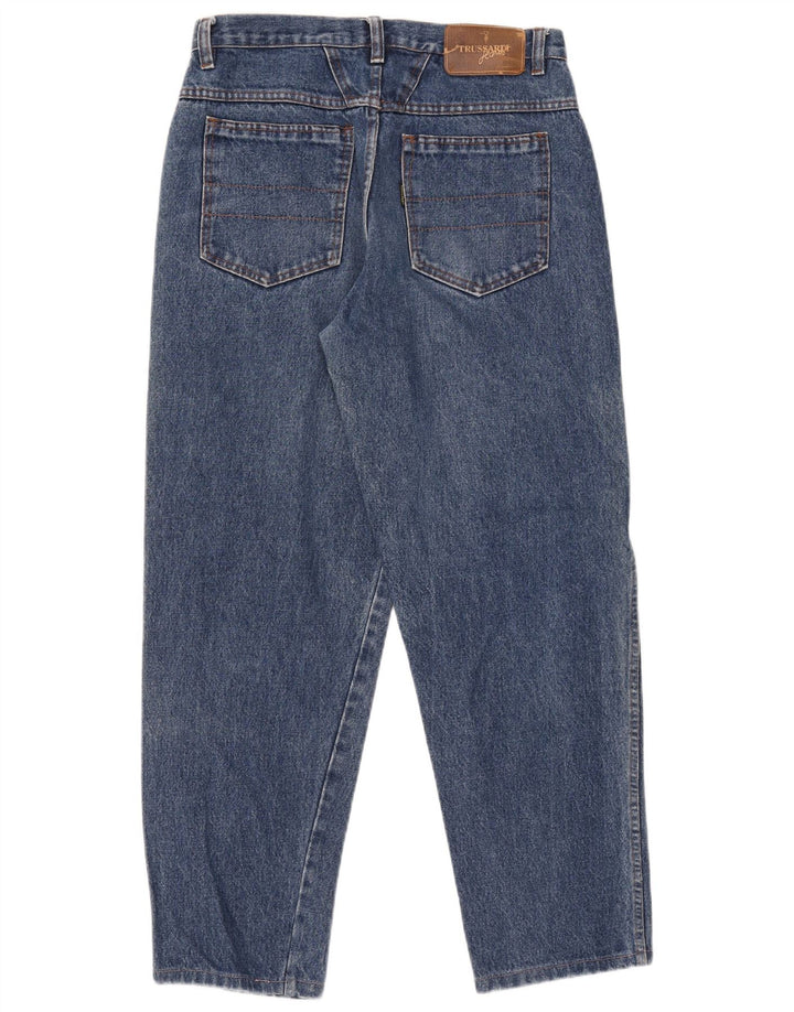 Jeans cônicos femininos Trussardi W30 L29 azul