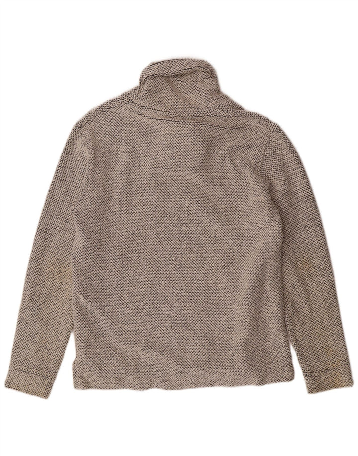 Weird Fish Mens xale pescoço moletom jumper pequeno algodão bege