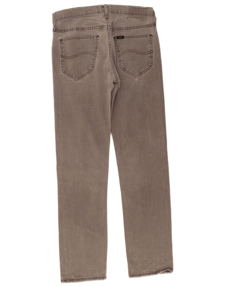 LEE Masculino Daren Straight Jeans W30 L30 Cinza Algodão
