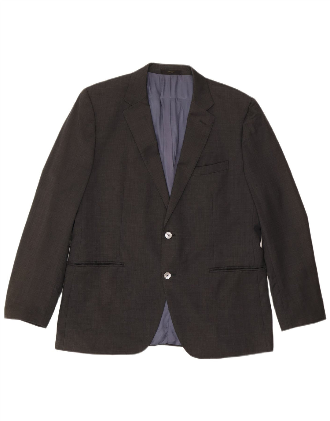 Jaqueta blazer masculina Massimo Dutti com 2 botões US 46 XL cinza acetato clássico