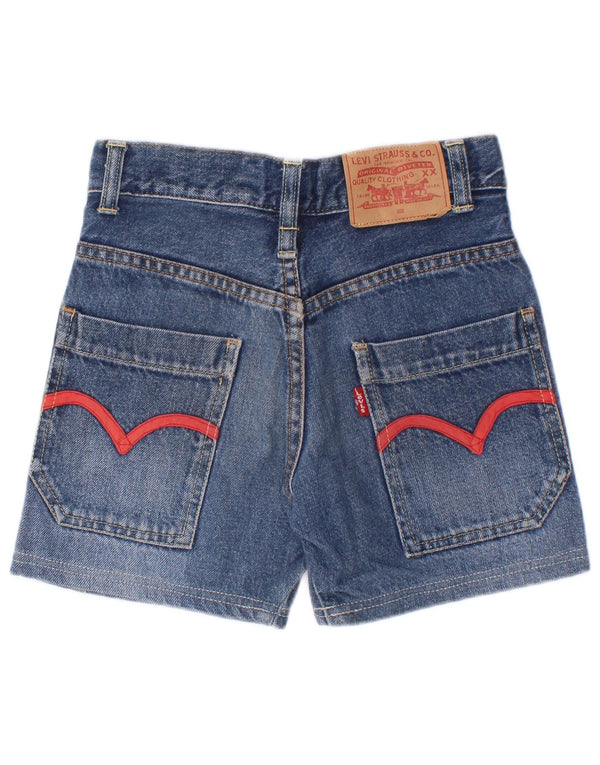 Shorts jeans Levi's Baby Boys 18-24 meses W22 algodão azul