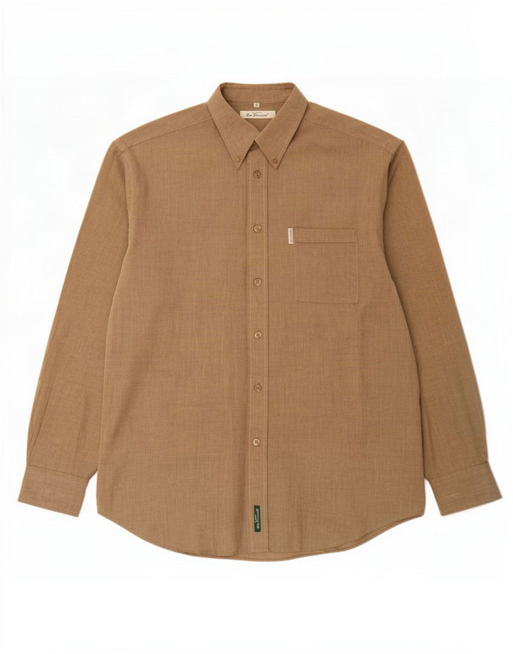 Camisa masculina Ben Sherman listrada cinza grande