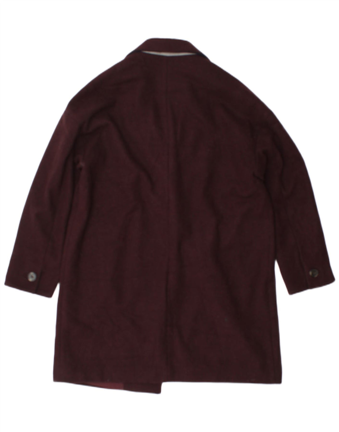 Sobretudo feminino Topshop UK 12 poliéster médio Borgonha