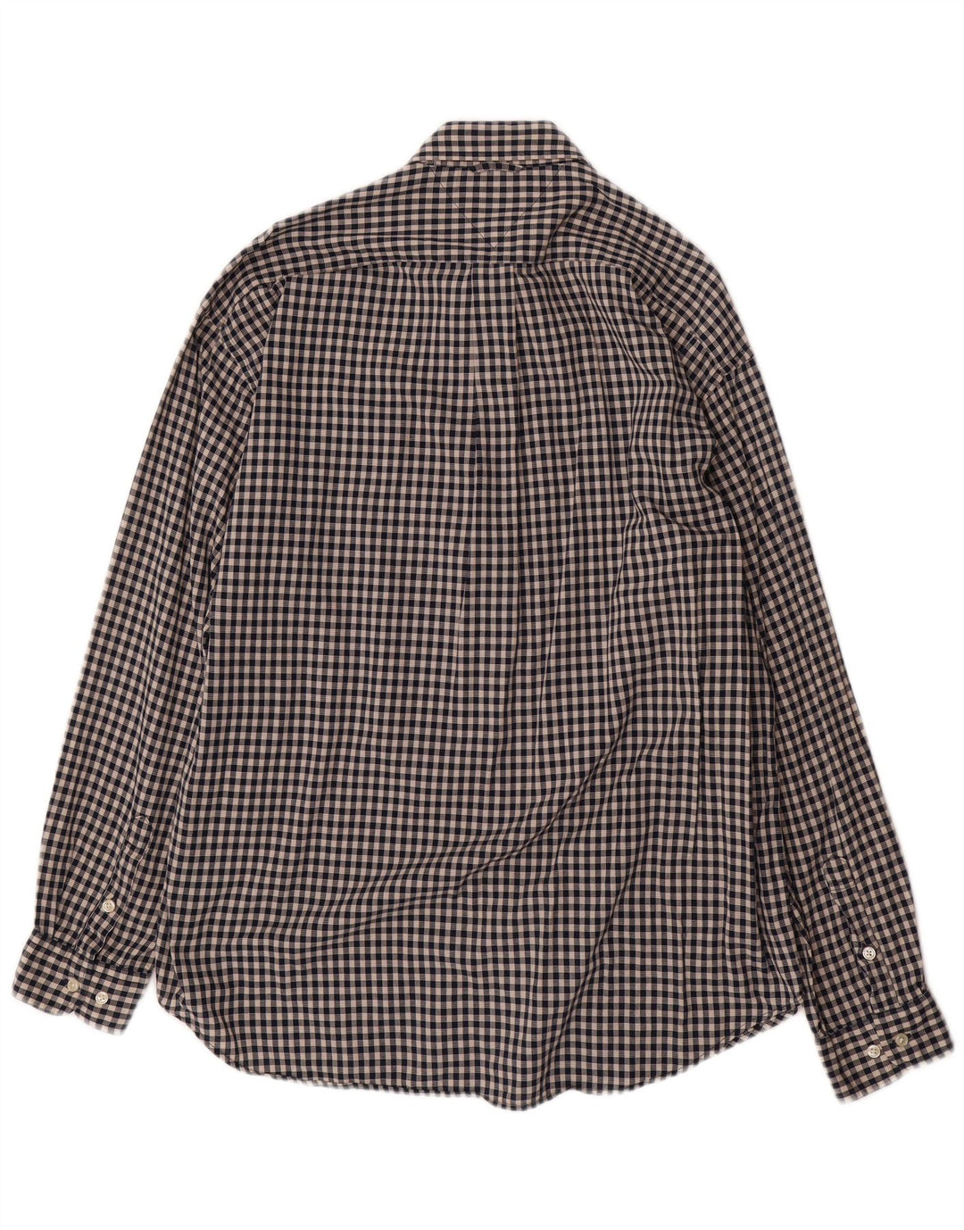 Camisa masculina TOMMY HILFIGER XL de algodão xadrez preto