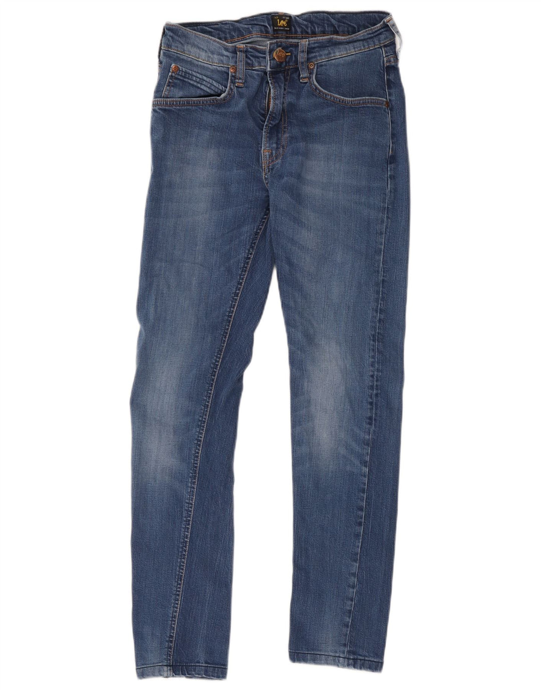 Lee Womens Luke Slim Jeans W29 L28 Azul Algodão