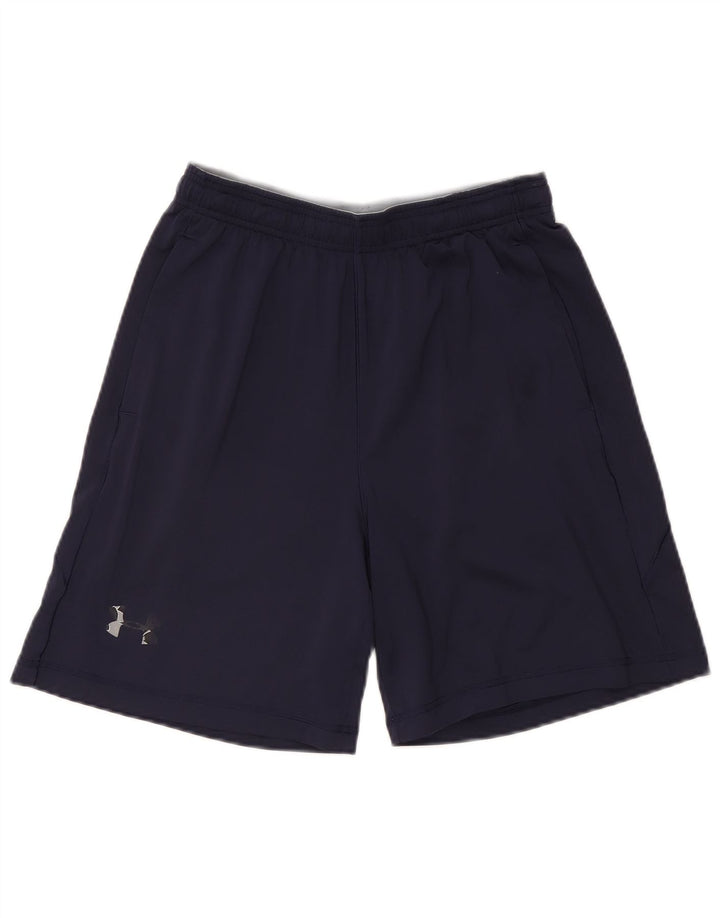 Under Armour Mens Heat Gear Sport Shorts Médio Poliéster Azul Marinho
