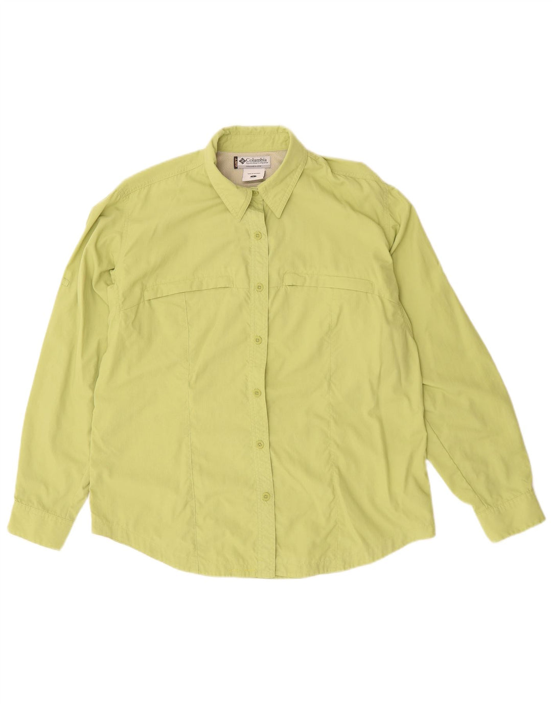 Camisa feminina Columbia UK 16 grande nylon verde