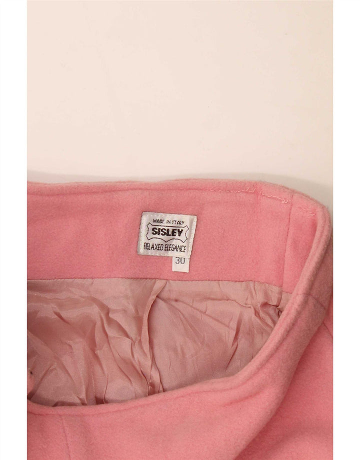 Saia reta feminina Sisley média W30 rosa