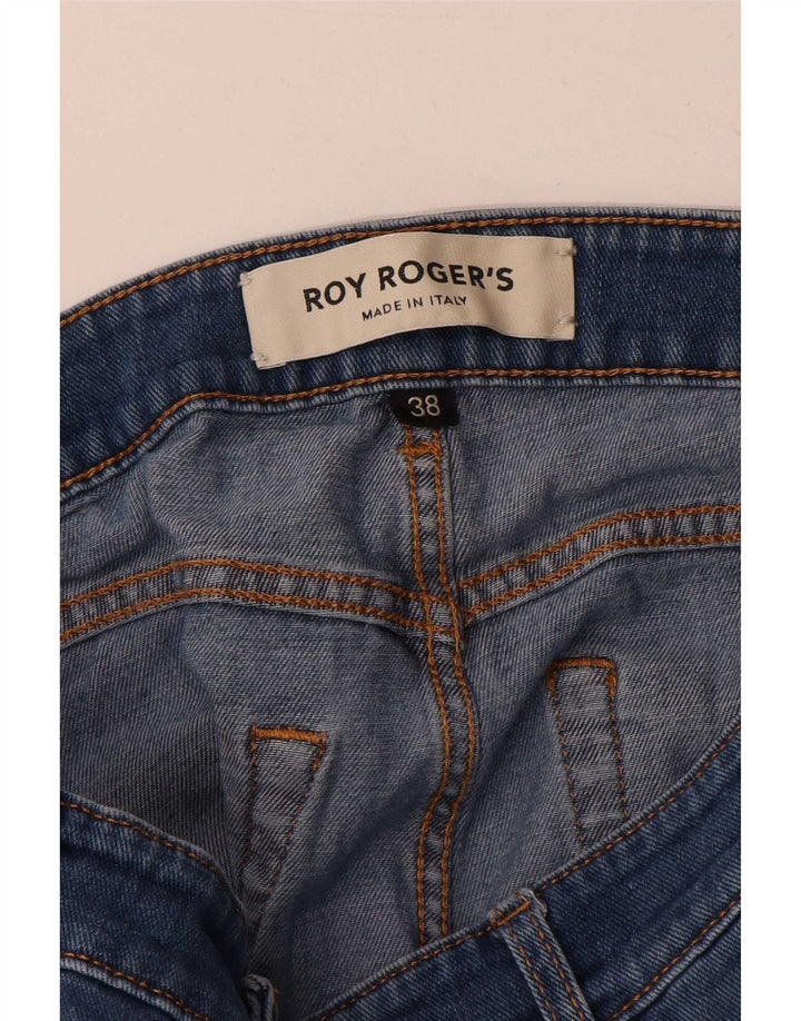 Calça jeans feminina Roy Rogers Candiani Slim W38 L32 azul algodão