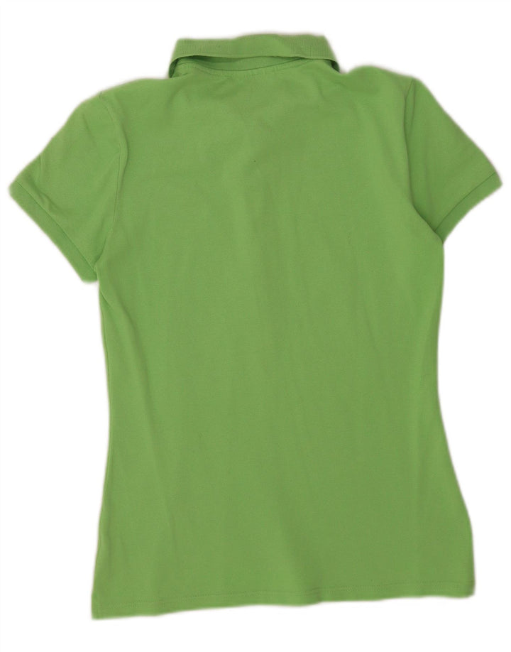 Camisa polo feminina Lacoste tamanho 40 algodão verde médio