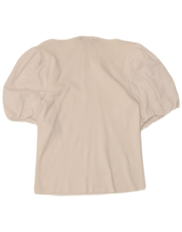 Blusa feminina MINT VELVET UK 12 médio branco modal