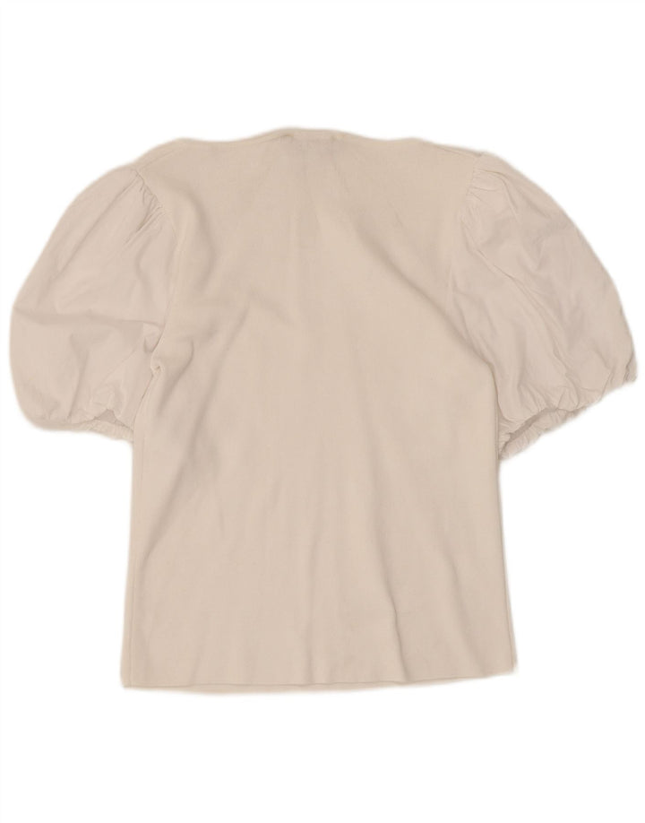 Blusa feminina MINT VELVET UK 12 médio branco modal