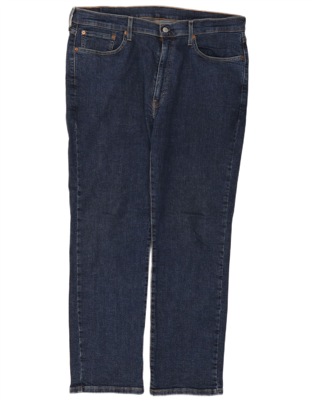Calça jeans reta masculina Levi's W38 L30 azul algodão