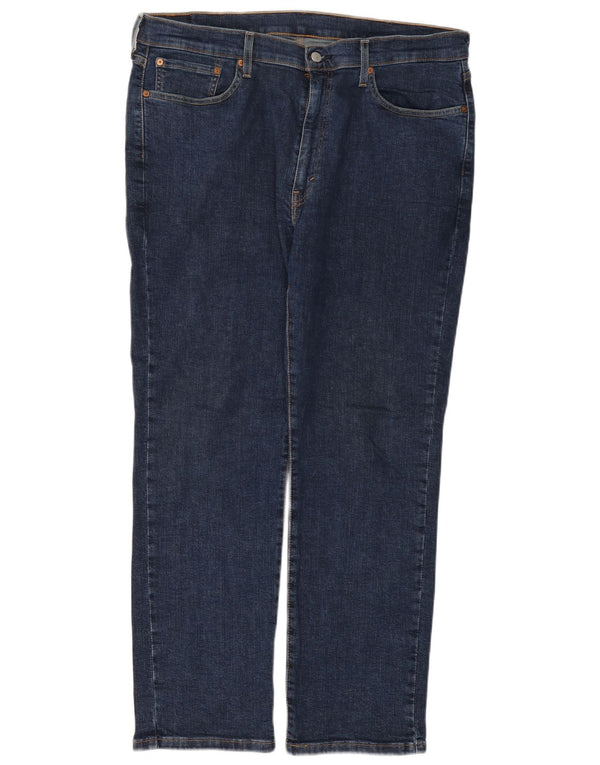 Calça jeans reta masculina Levi's W38 L30 azul algodão