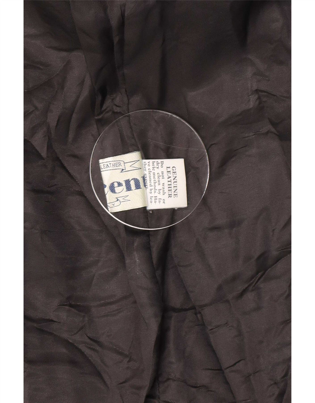 Jaqueta de couro feminina vintage manga 3/4 IT 50 XL preta