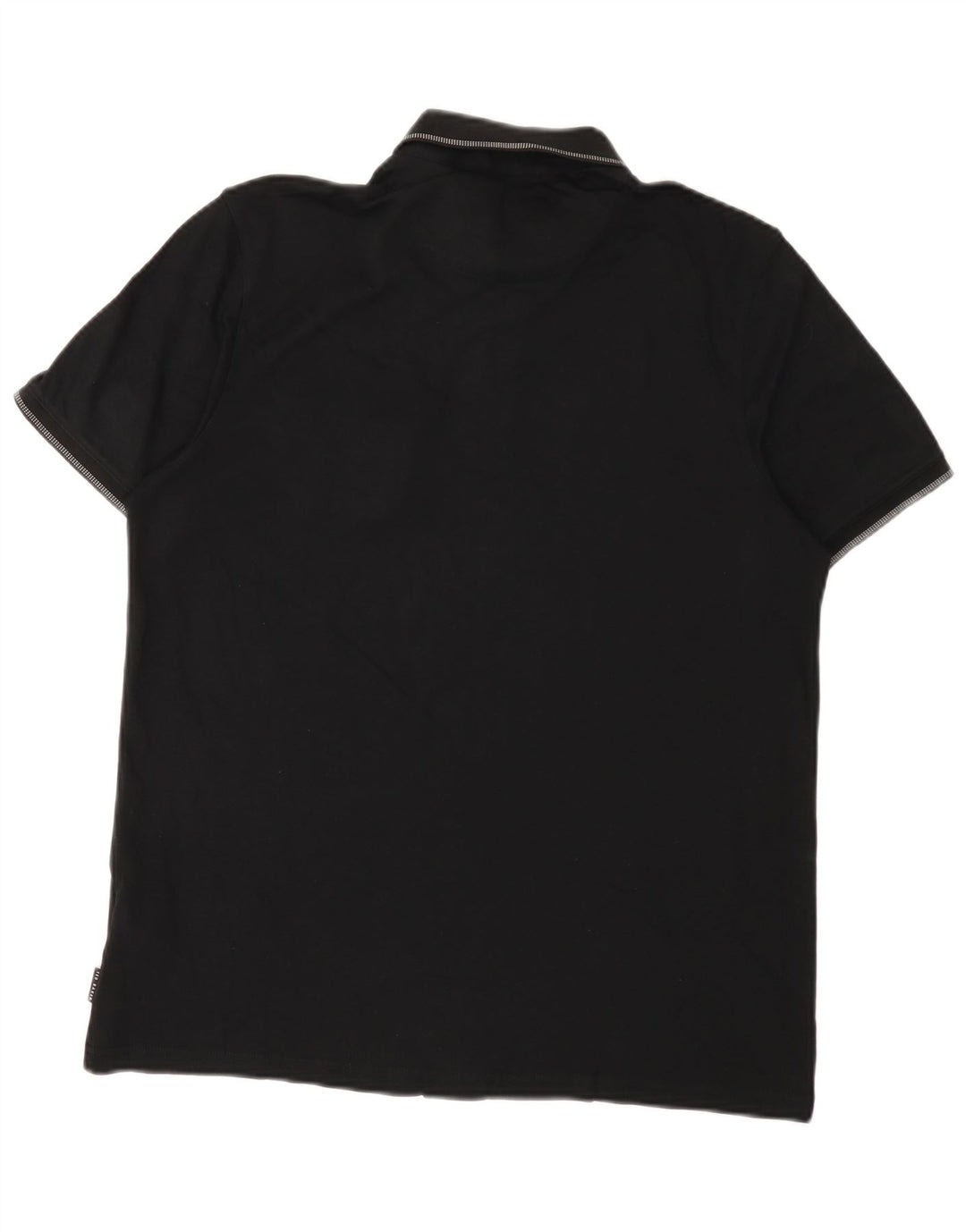 Camisa polo masculina Ted Baker tamanho 3 médio algodão preto