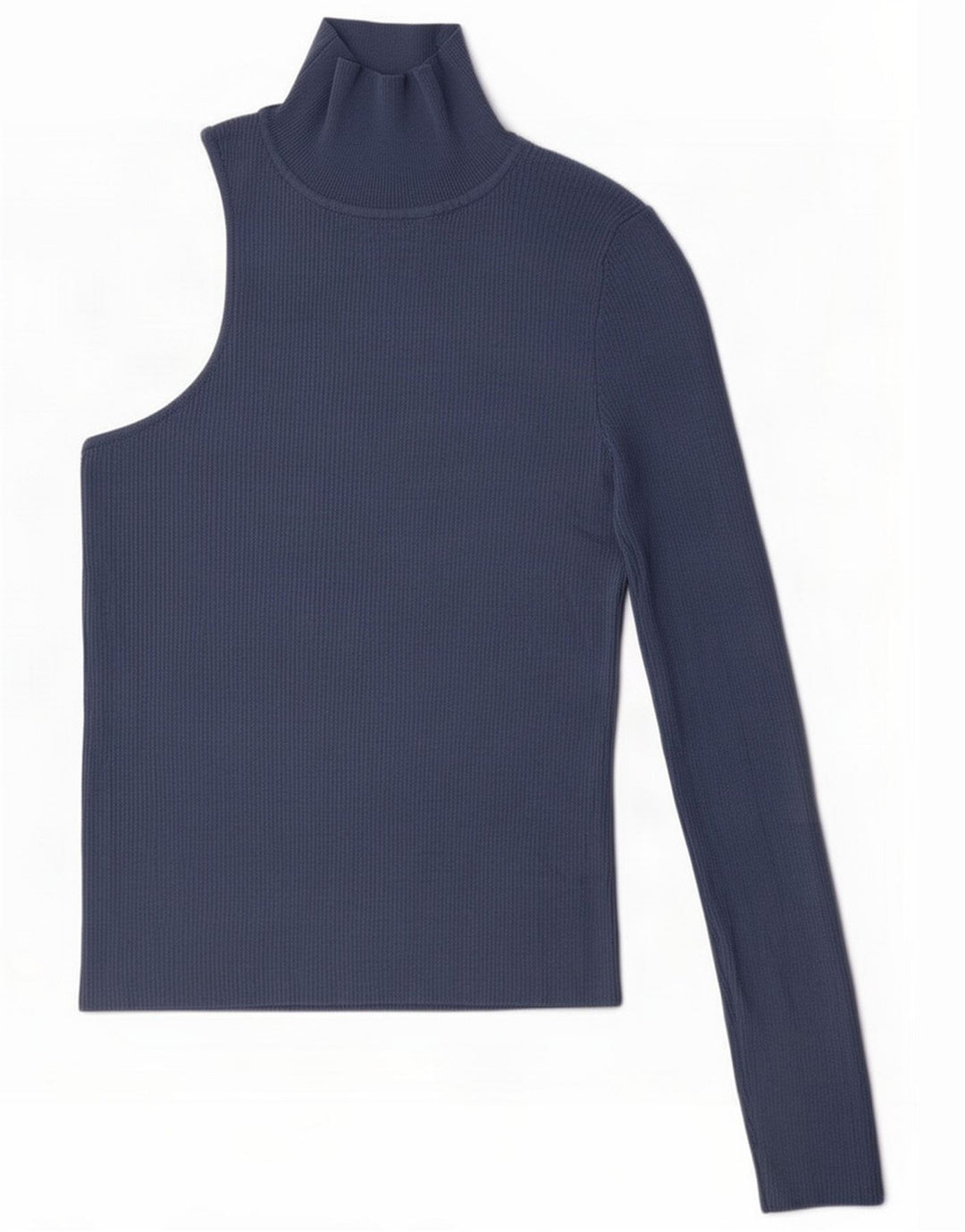 Zara Top feminino de um ombro Reino Unido 14 grande azul