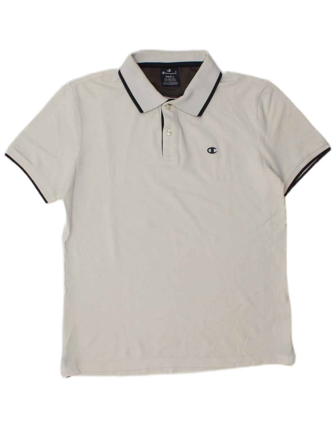 Camisa polo masculina Champion pequena branca