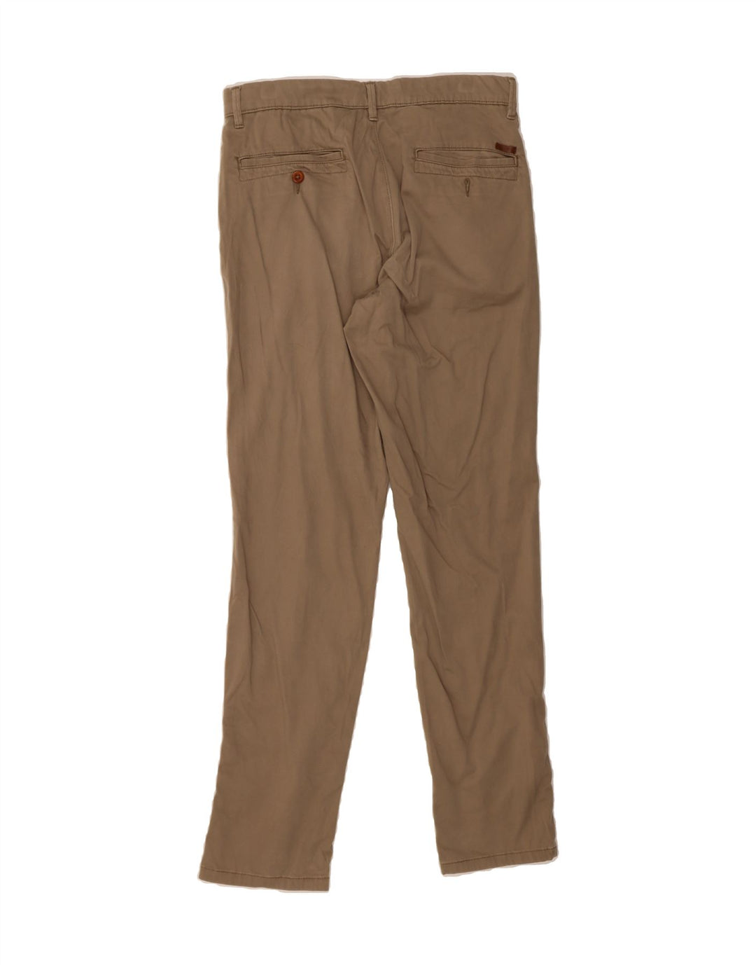 JACK & JONES Mens Slim Chino Trousers W30 L30 Brown Cotton Vintage Jack & Jones and Second-Hand Jack & Jones from Messina Hembry 