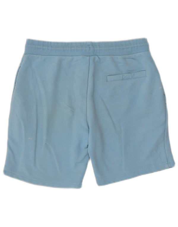 Ellesse Mens Graphic Sport Shorts Pequeno Azul Algodão
