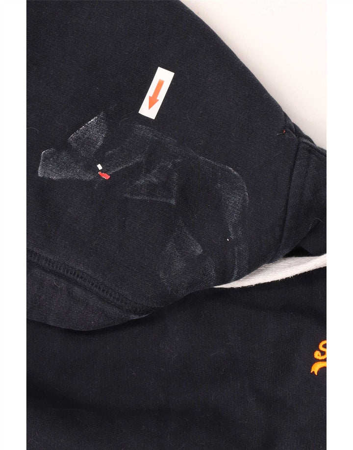 Suéter com capuz masculino Superdry grande azul marinho
