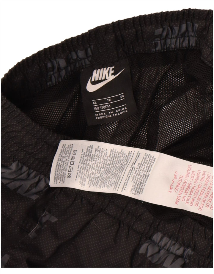 Shorts esportivos gráficos NIKE para meninos 13-14 anos XL cinza manchado de poliéster