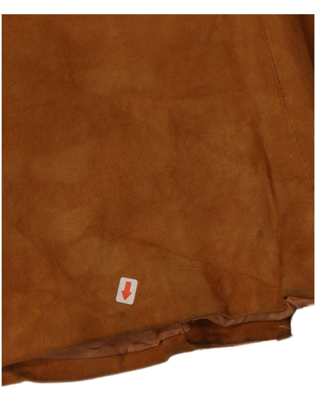 Jaqueta blazer feminina vintage de camurça com 3 botões Reino Unido 14 couro marrom médio