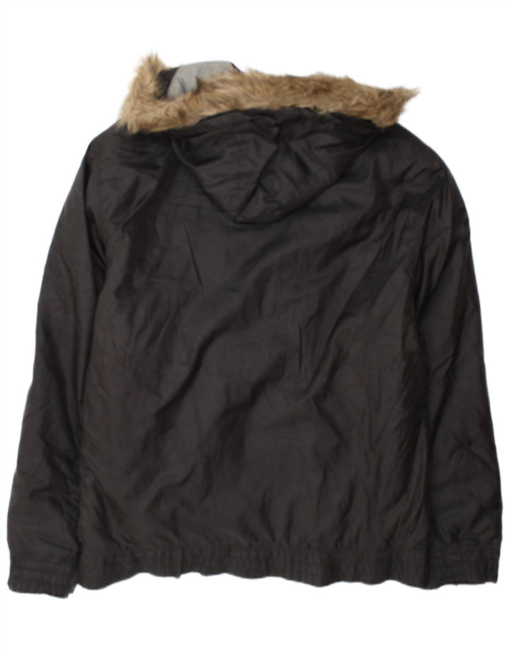 Jaqueta utilitária masculina Puma com capuz UK 44 2XL preta
