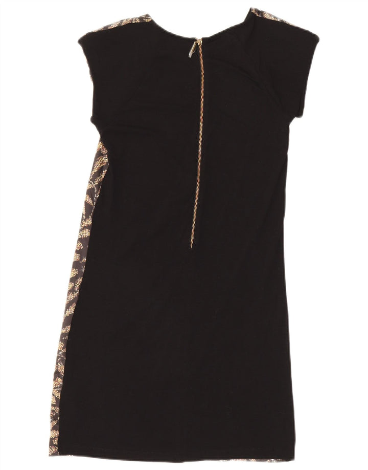 Vestido feminino Ted Baker tamanho 0 2XS preto floral poliéster