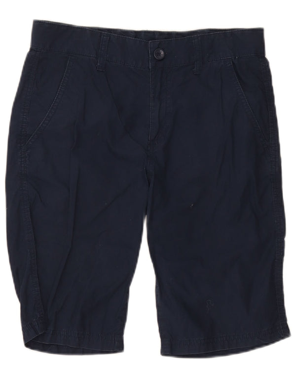 Benetton Mens Chino Shorts W30 Médio Azul Marinho