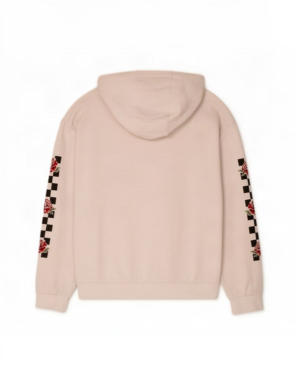 Vans feminino gráfico moletom com capuz UK 18 XL branco floral