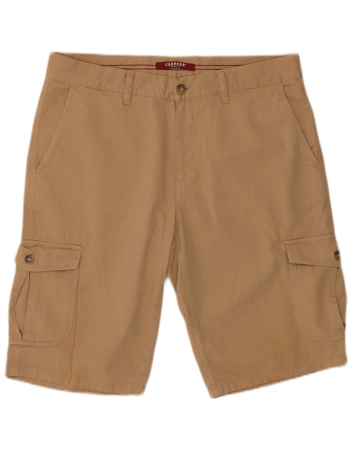 Carrera Mens 618 Cargo Shorts W34 Grande Algodão Bege