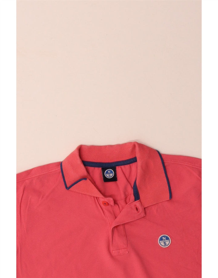 Polo masculino NORTH SAILS médio algodão vermelho