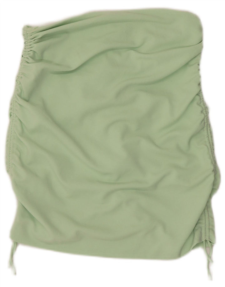Zara Saia reta feminina grande W30 verde