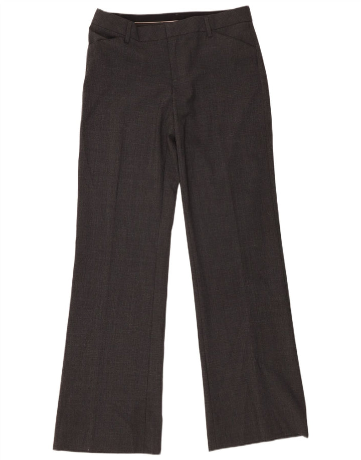 Calça feminina Bootcut da Gap US 4 pequena W31 L34 poliéster cinza
