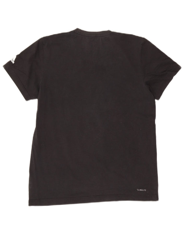 Camiseta Adidas Masculina Climalite Graphic Top Médio Algodão Preto